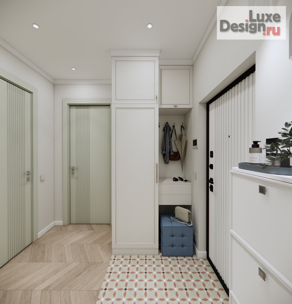 Дизайн интерьера двухкомнатной квартиры "Жк Архитектор" (фото 5)