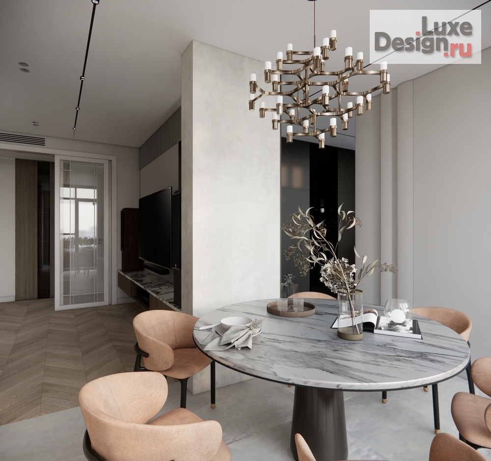 Дизайн интерьера трехкомнатной квартиры "ЖК Сердце" (фото 8)