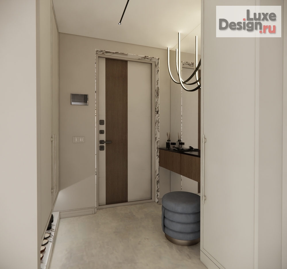 Дизайн интерьера трехкомнатной квартиры "ЖК Сердце" (фото 5)