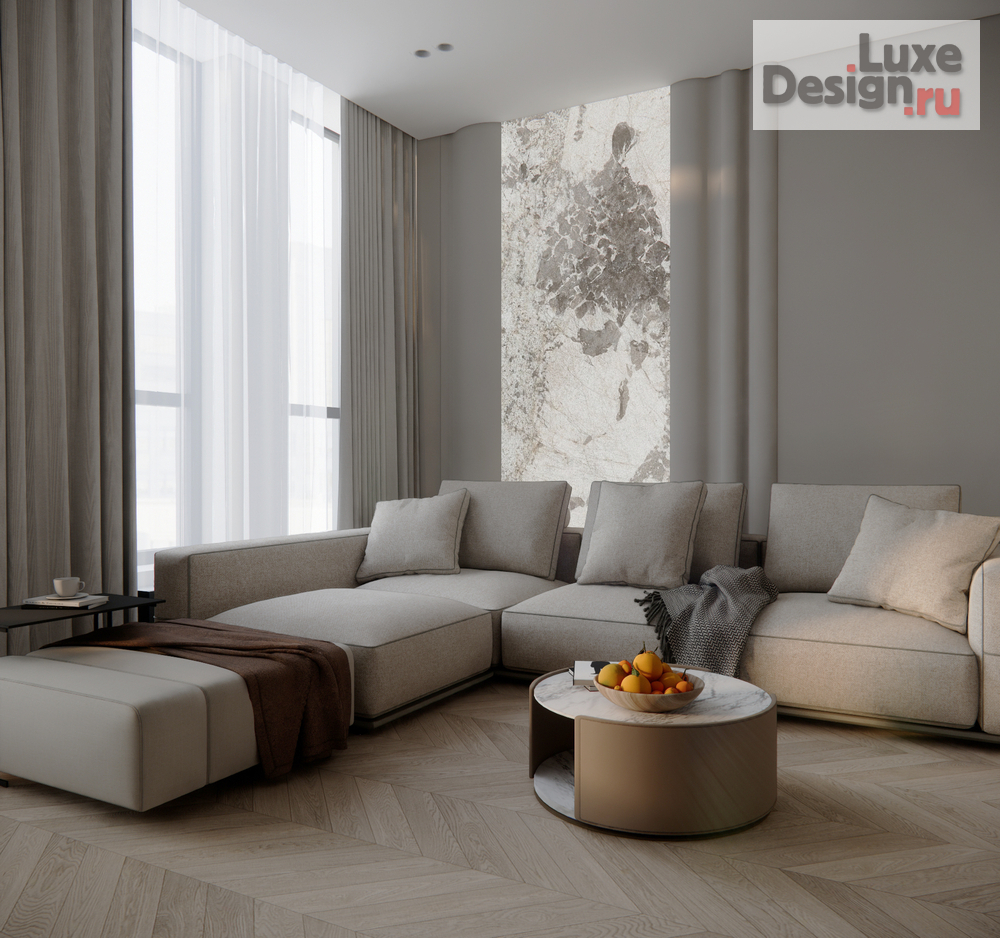 Дизайн интерьера трехкомнатной квартиры "ЖК Сердце" (фото 1)