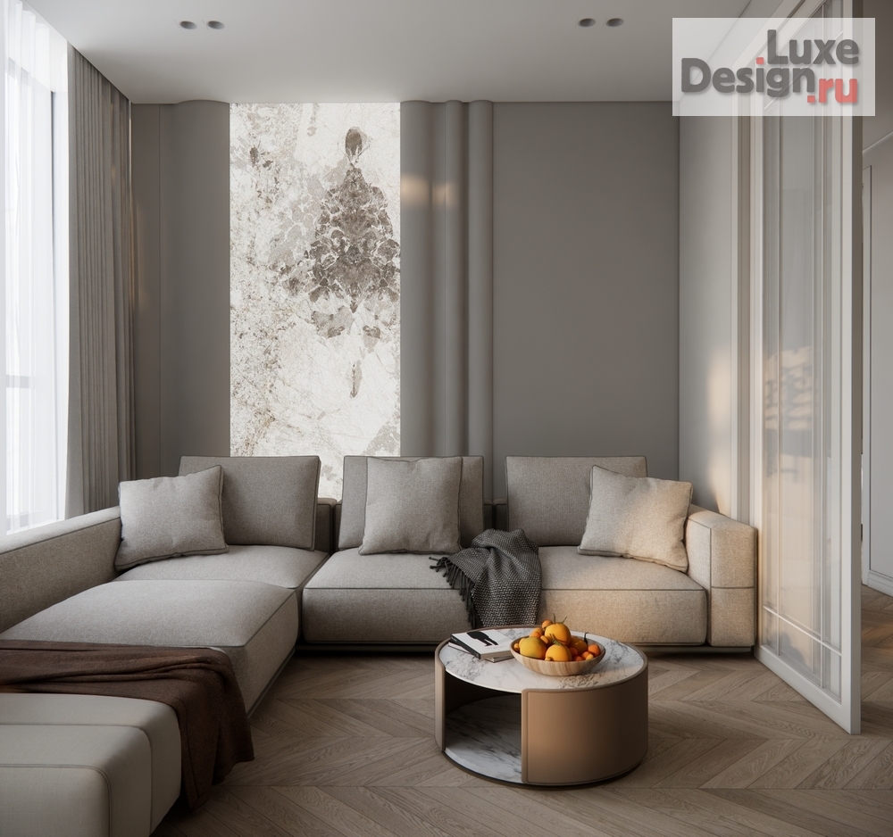 Дизайн интерьера трехкомнатной квартиры "ЖК Сердце" (фото 2)