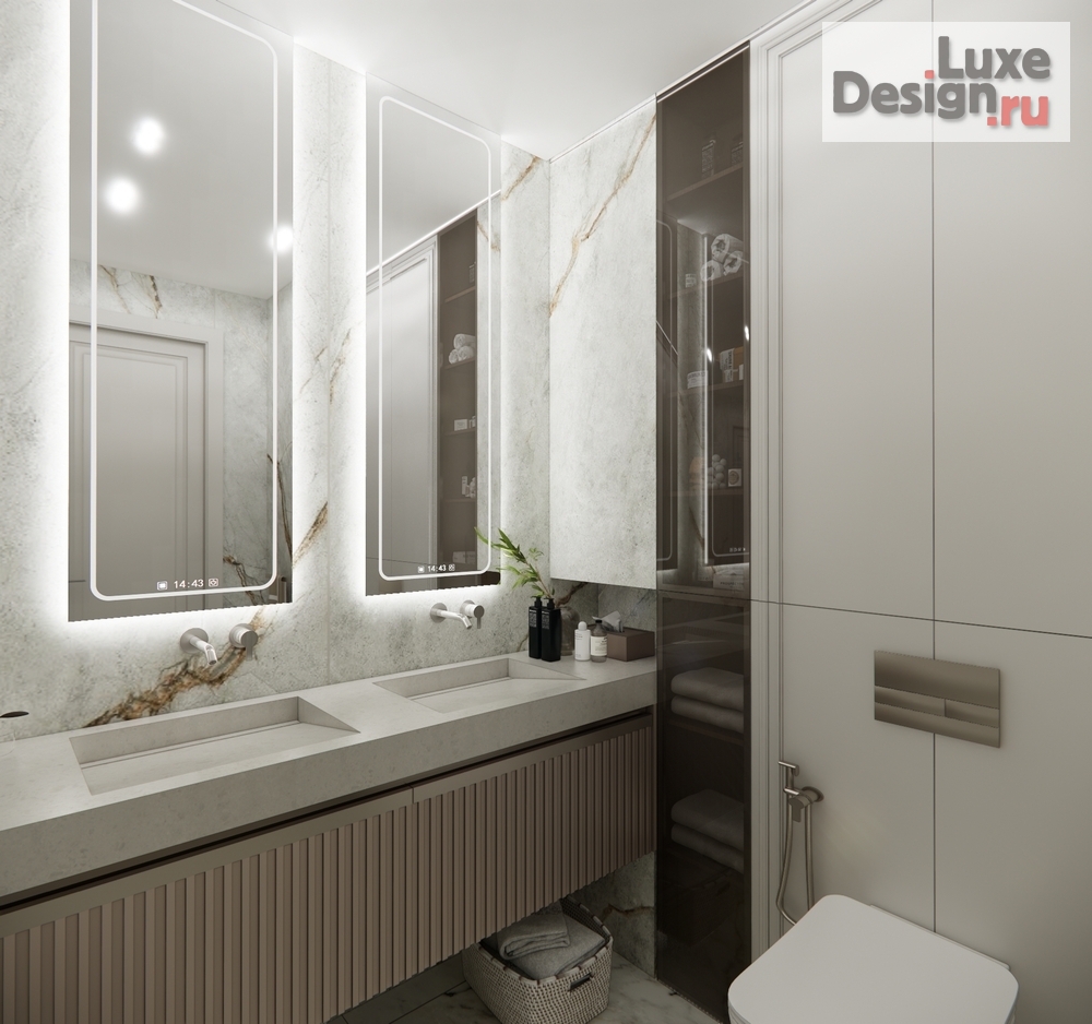 Дизайн интерьера трехкомнатной квартиры "ЖК Сердце" (фото 11)