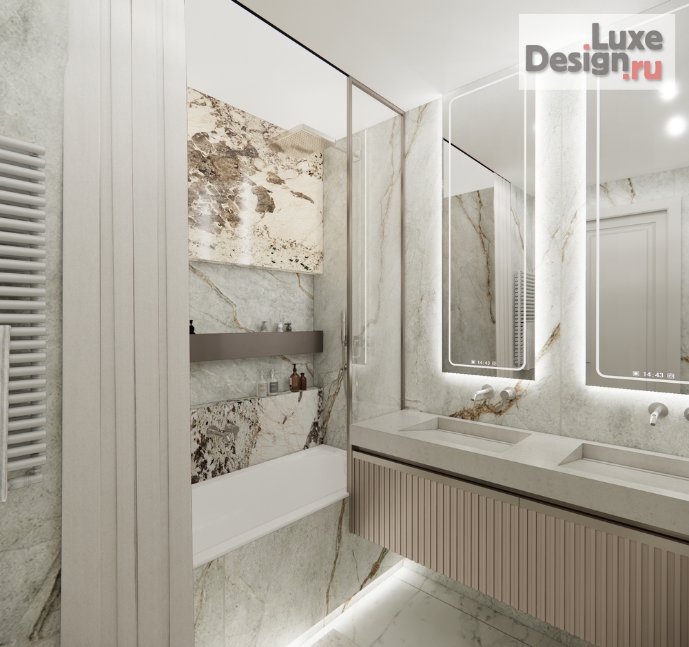 Дизайн интерьера трехкомнатной квартиры "ЖК Сердце" (фото 10)