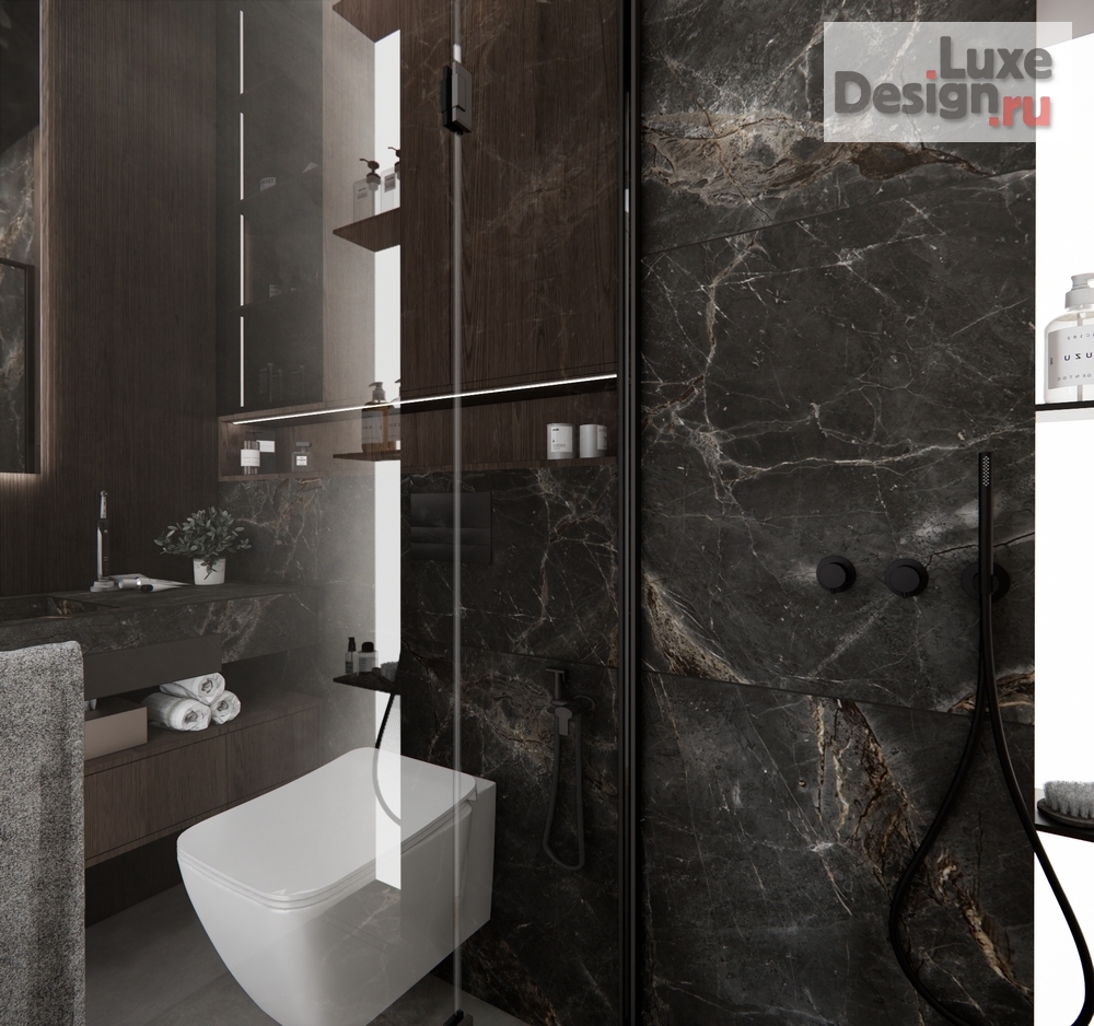 Дизайн интерьера трехкомнатной квартиры "ЖК Сердце" (фото 14)