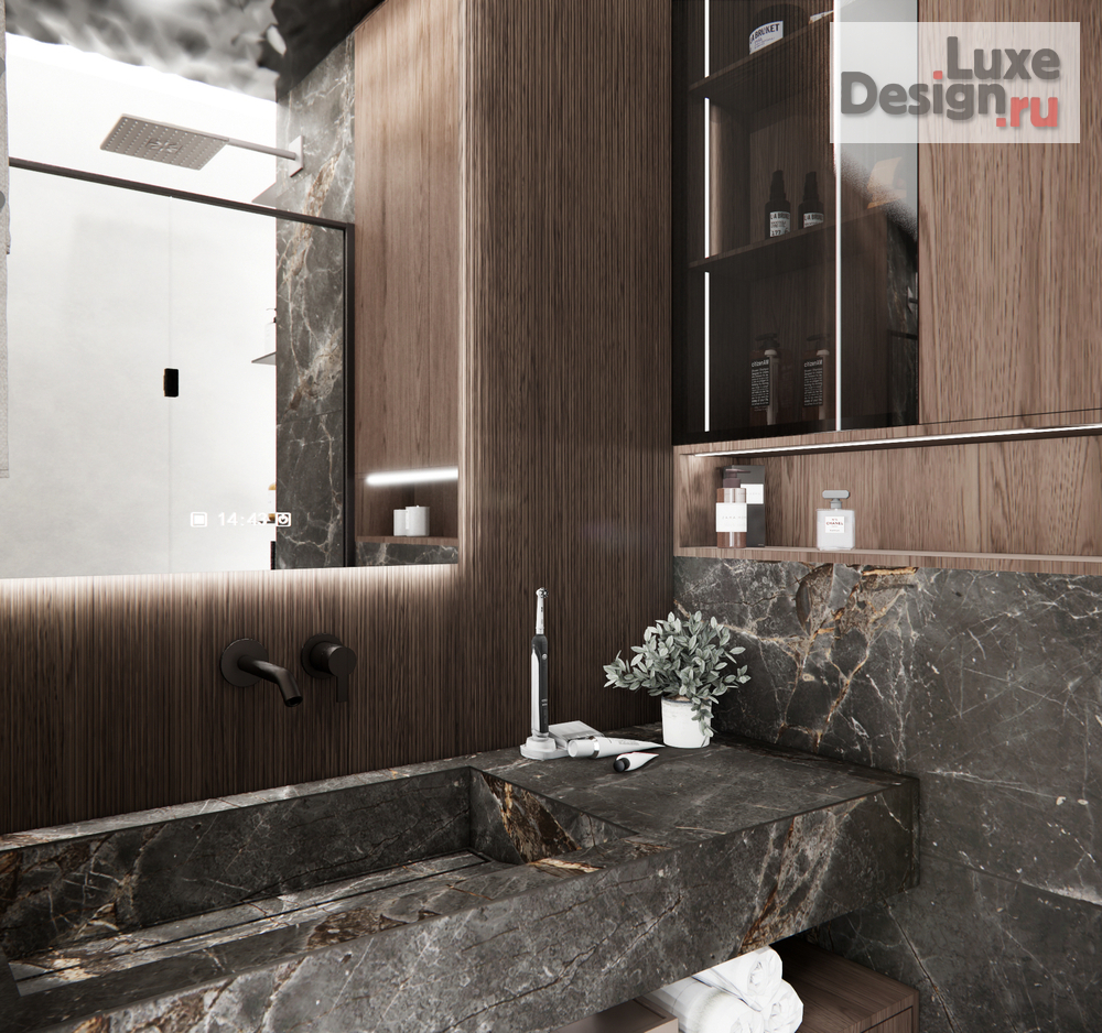 Дизайн интерьера трехкомнатной квартиры "ЖК Сердце" (фото 16)