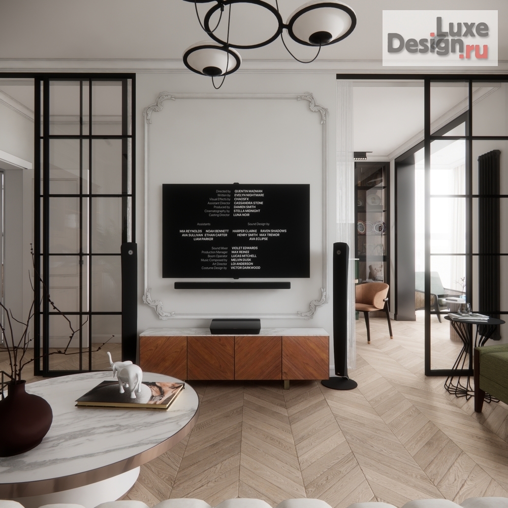 Дизайн интерьера трехкомнатной квартиры "Квартира ЖК Все Свои ВИП" (фото 2)