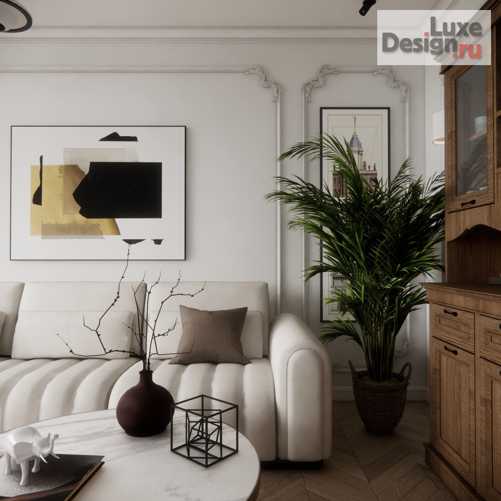 Дизайн интерьера трехкомнатной квартиры "Квартира ЖК Все Свои ВИП" (фото 3)