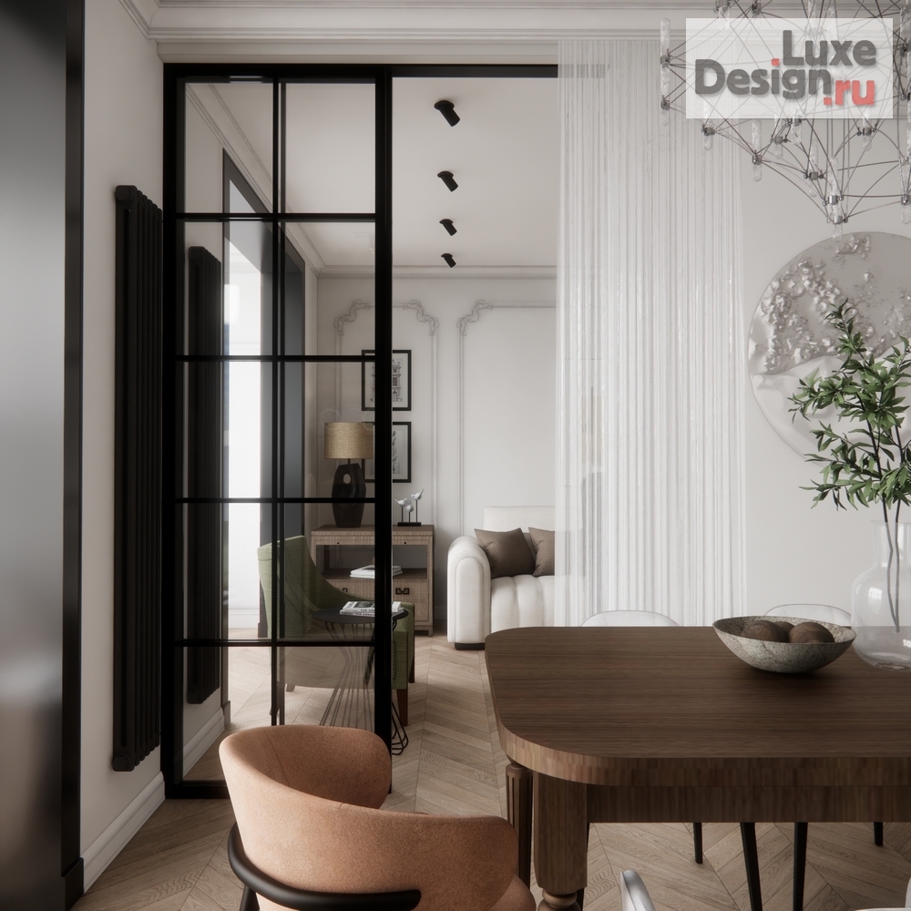 Дизайн интерьера трехкомнатной квартиры "Квартира ЖК Все Свои ВИП" (фото 4)