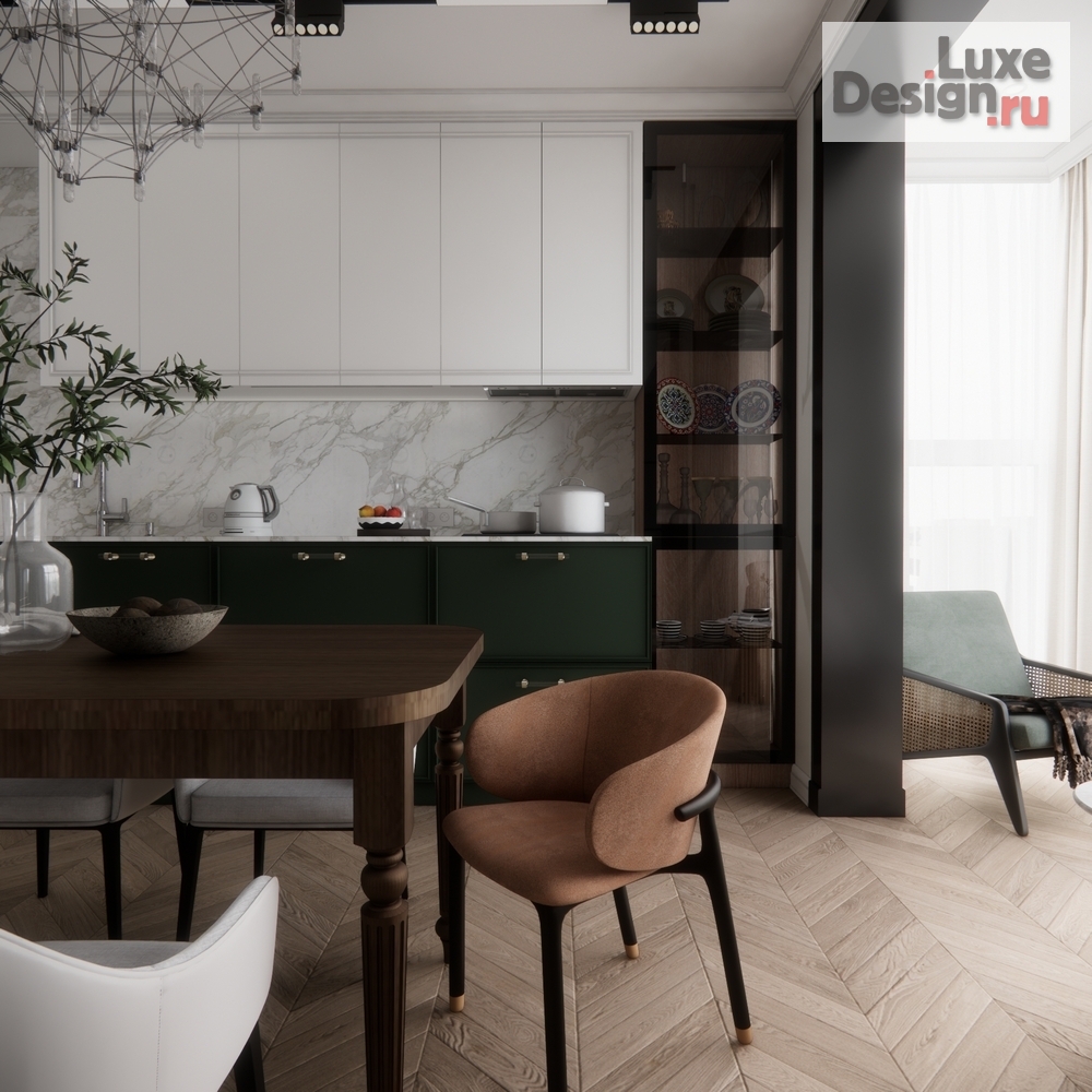 Дизайн интерьера трехкомнатной квартиры "Квартира ЖК Все Свои ВИП" (фото 7)