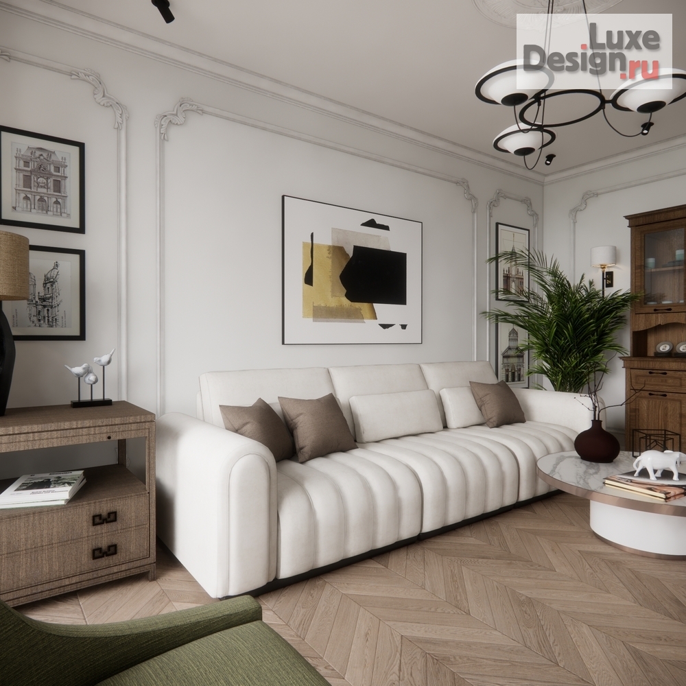 Дизайн интерьера трехкомнатной квартиры "Квартира ЖК Все Свои ВИП" (фото 9)