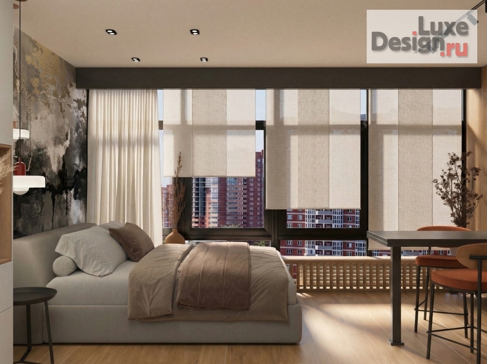 Дизайн интерьера квартиры студии "Студия "ЖК "Самолёт" г. Краснодар" (фото 3)