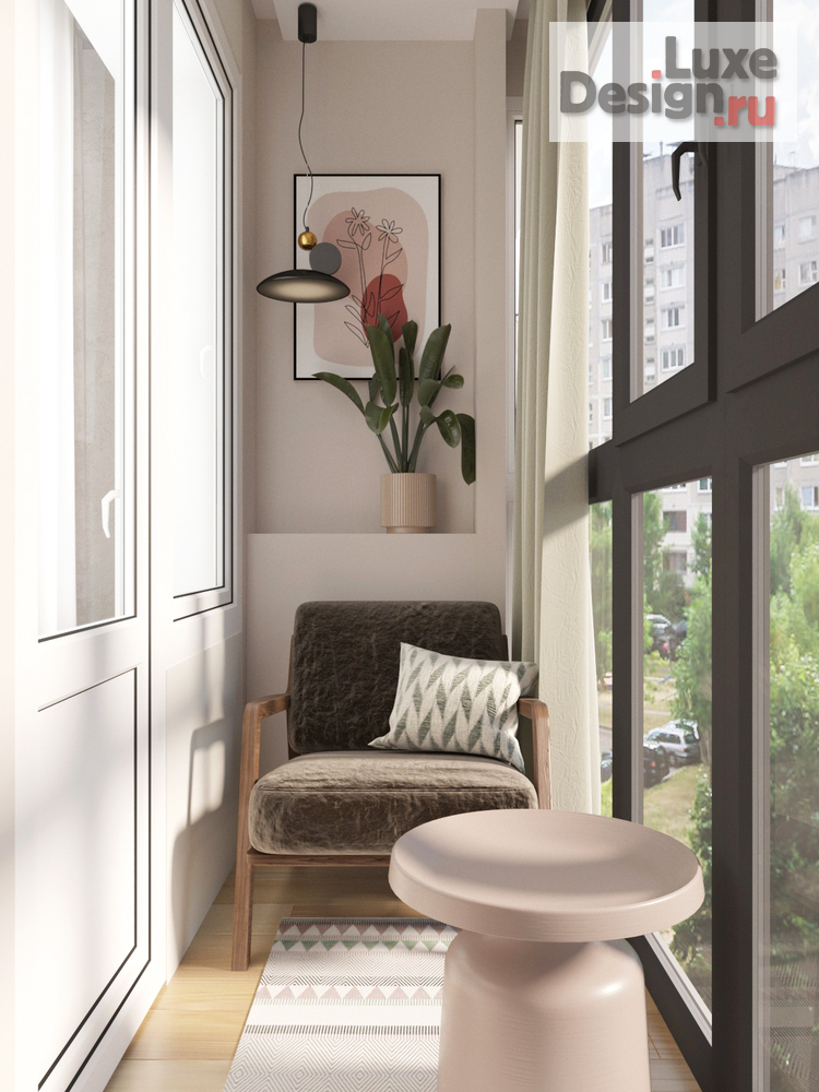 Дизайн интерьера двухкомнатной квартиры "2-к  квартира в ЖК "Аврора" . Краснодар" (фото 7)