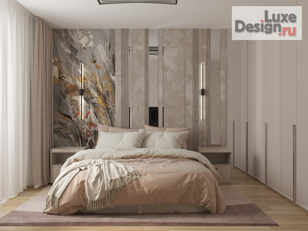 Дизайн интерьера двухкомнатной квартиры "2-к  квартира в ЖК "Аврора" . Краснодар" (фото 3)