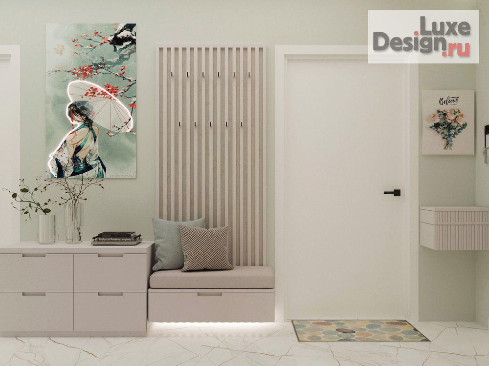 Дизайн интерьера трехкомнатной квартиры "3-к квартира ЖК "Айвазовский" г. Краснодар" (фото 7)