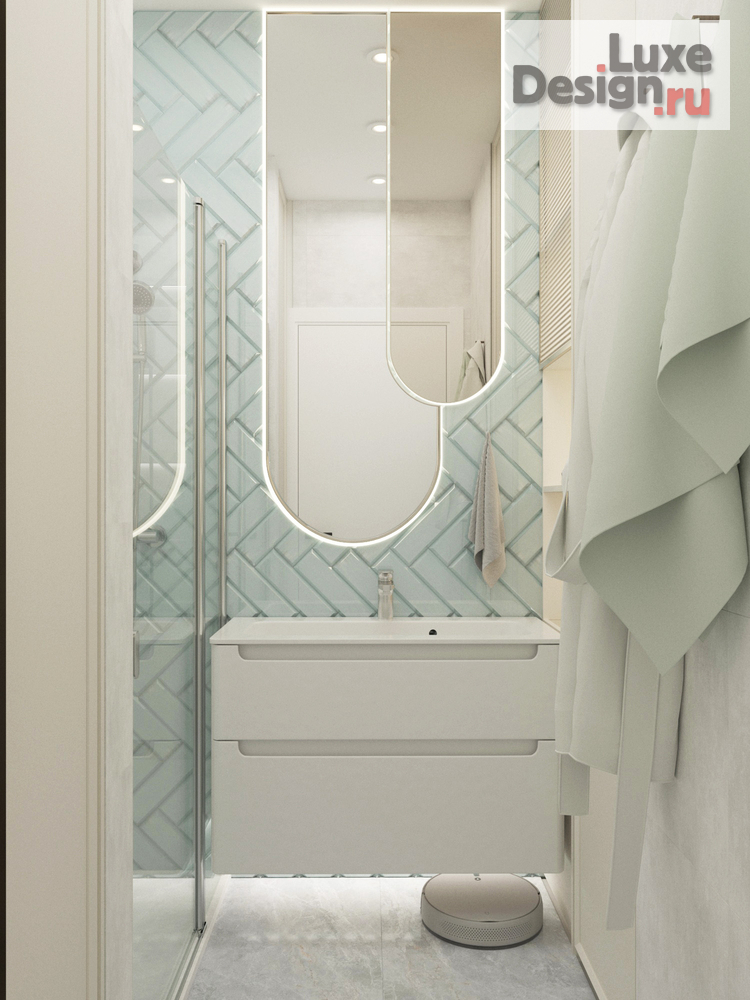 Дизайн интерьера трехкомнатной квартиры "3-к квартира ЖК "Айвазовский" г. Краснодар" (фото 9)