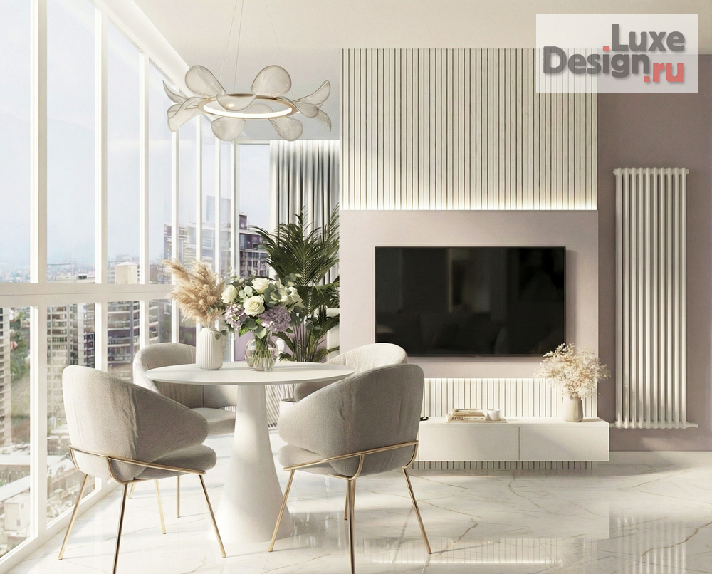 Дизайн интерьера трехкомнатной квартиры "3-к квартира ЖК "Айвазовский" г. Краснодар" (фото 1)