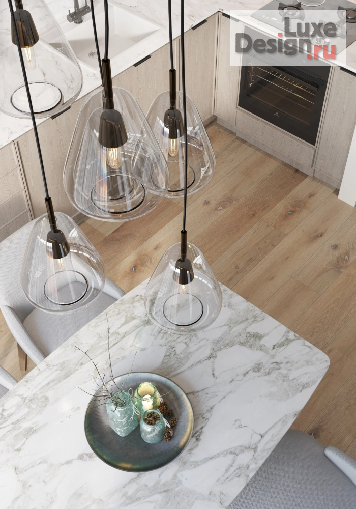 Дизайн интерьера четырехкомнатной квартиры "Визуализация квартиры в бежевых тонах" (фото 3)