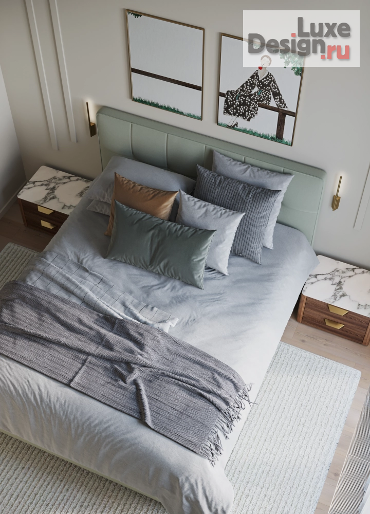 Дизайн интерьера спальни "Эскизы для дизайн-проекта спальни" (фото 1)