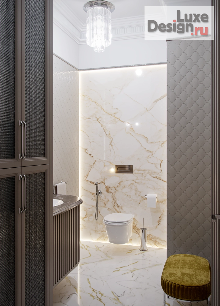 Дизайн интерьера ванной "Визуализация санузла" (фото 4)