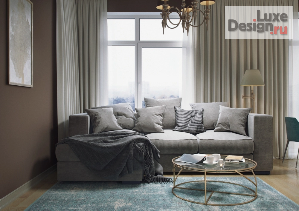 Дизайн интерьера двухкомнатной квартиры "Химки" (фото 7)