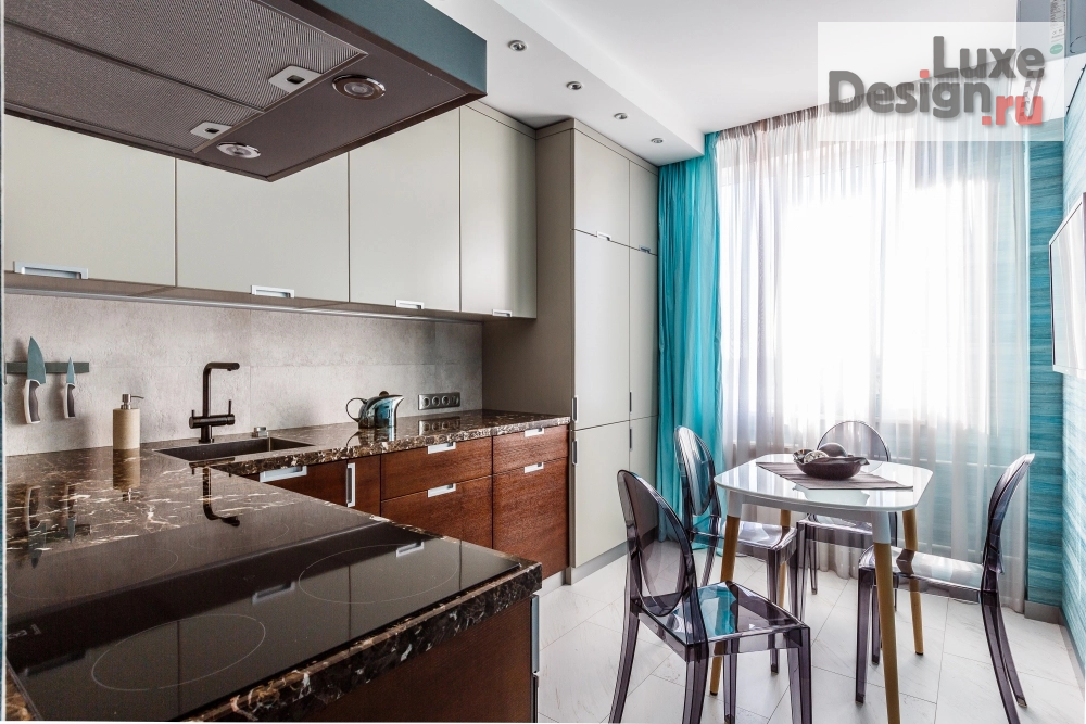 Дизайн интерьера однокомнатной квартиры "Ничего лишнего 2016 (краснодар)" (фото 2)