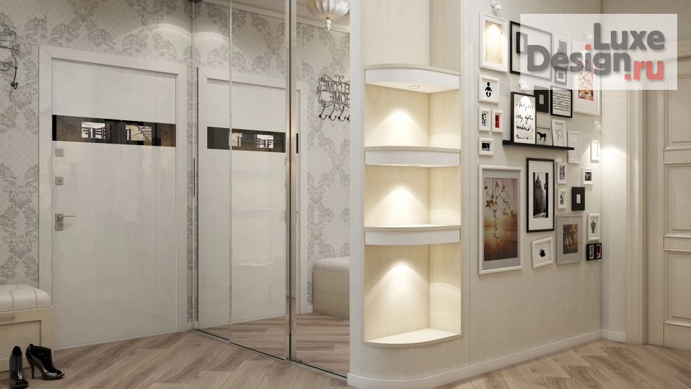 Дизайн интерьера двухкомнатной квартиры "Дизайн проект 2х комнатной квартире в смешанном стиле" (фото 42)