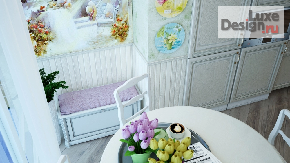 Дизайн интерьера двухкомнатной квартиры "Дизайн проект 2х комнатной квартире в смешанном стиле" (фото 19)