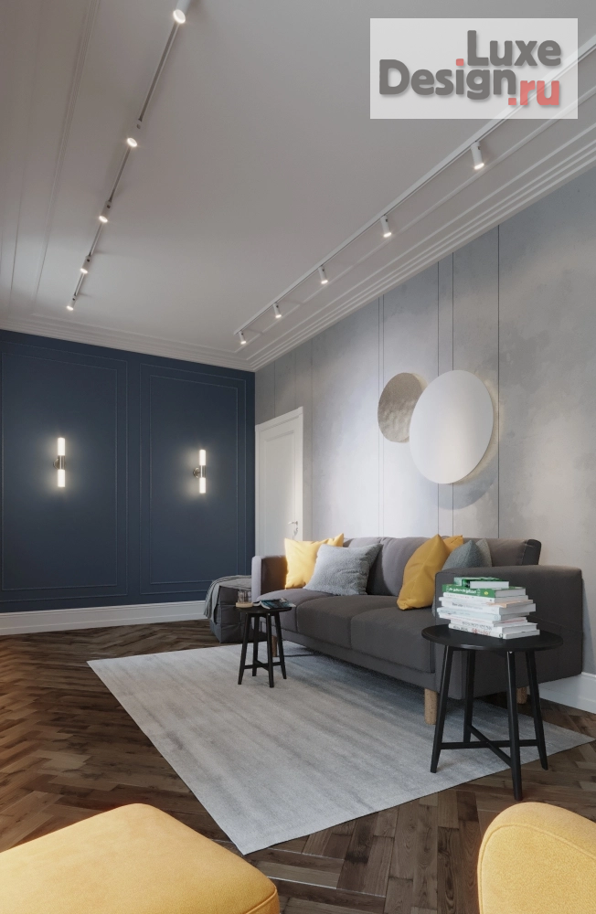 Дизайн интерьера трехкомнатной квартиры "Трехкомнатная квартира г. Краснодар" (фото 2)