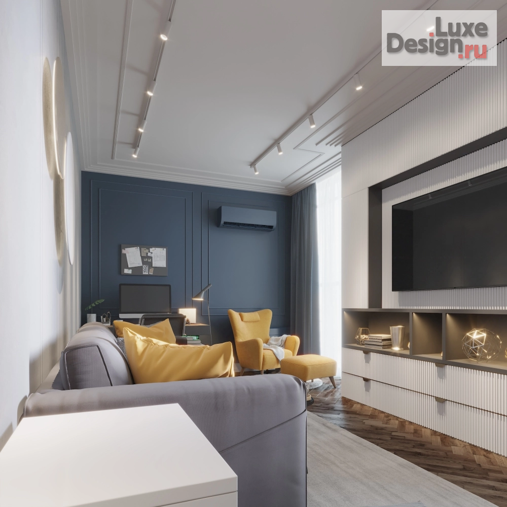 Дизайн интерьера трехкомнатной квартиры "Трехкомнатная квартира г. Краснодар" (фото 11)