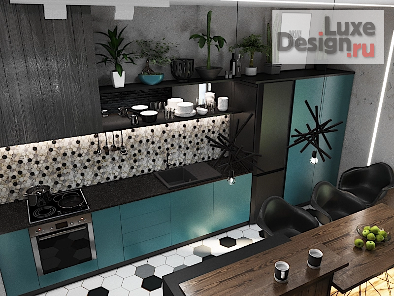 Дизайн интерьера загородного дома "Дом в стиле LOFT" (фото 16)