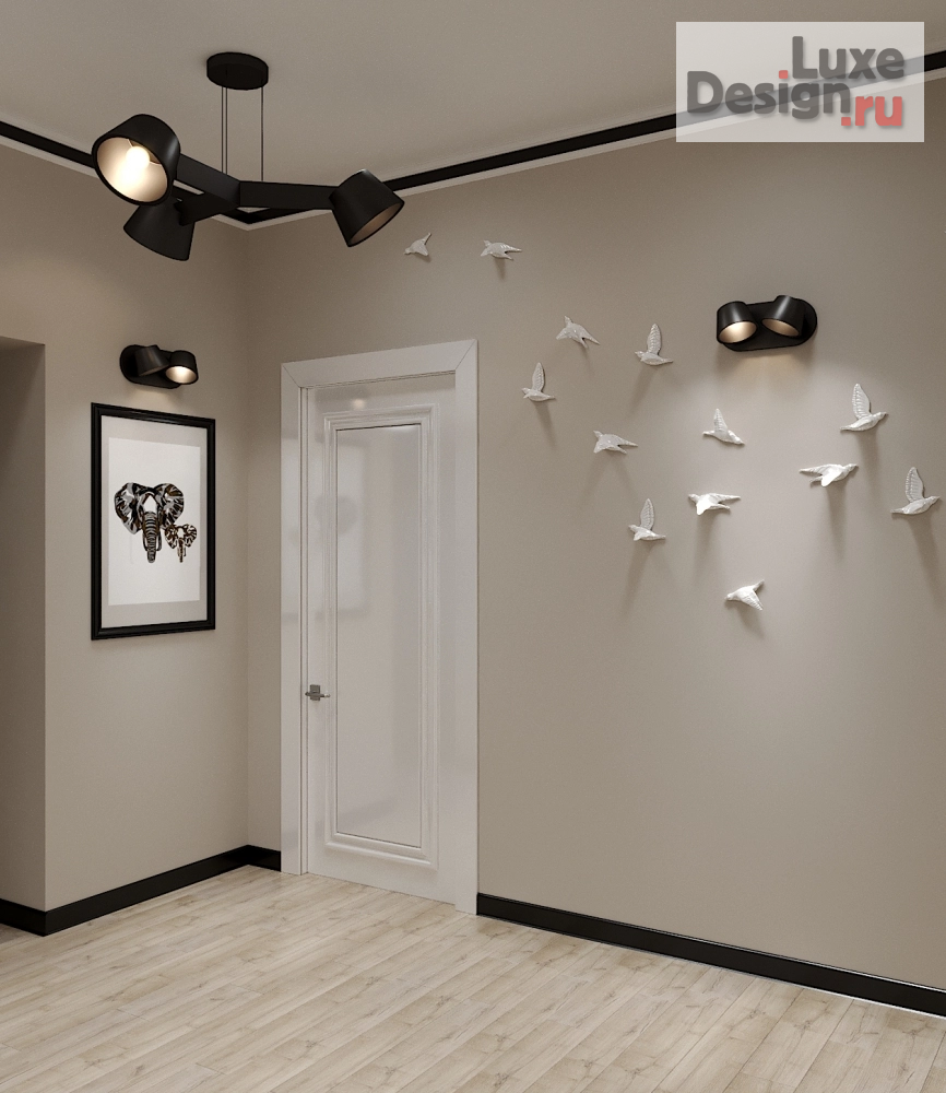 Дизайн интерьера трехкомнатной квартиры "ЖК на Образцова" (фото 5)