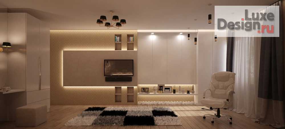 Дизайн интерьера двухкомнатной квартиры "ЖК на Казбекской" (фото 22)