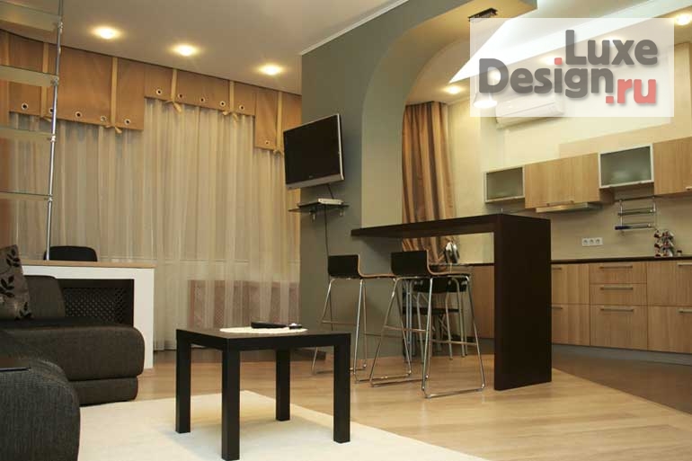 Дизайн интерьера квартиры студии "Реализованный проект квартиры" (фото 3)