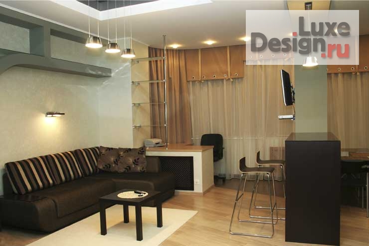 Дизайн интерьера квартиры студии "Реализованный проект квартиры" (фото 4)