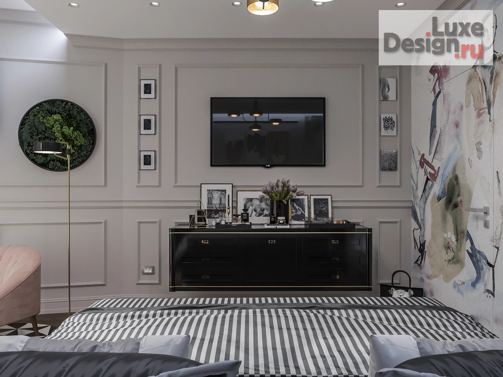 Дизайн интерьера двухкомнатной квартиры "Coco Chanel" (фото 18)