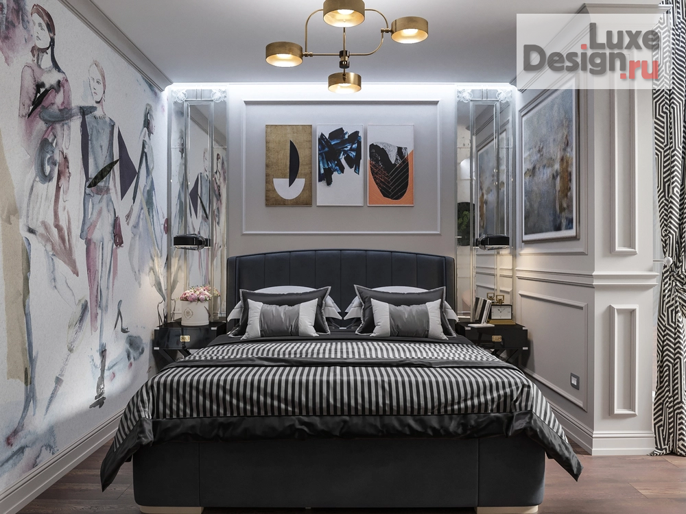 Дизайн интерьера двухкомнатной квартиры "Coco Chanel" (фото 19)