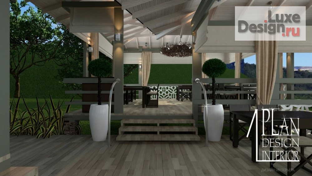 Дизайн интерьера кафе "Дизайн летнего кафе" (фото 6)