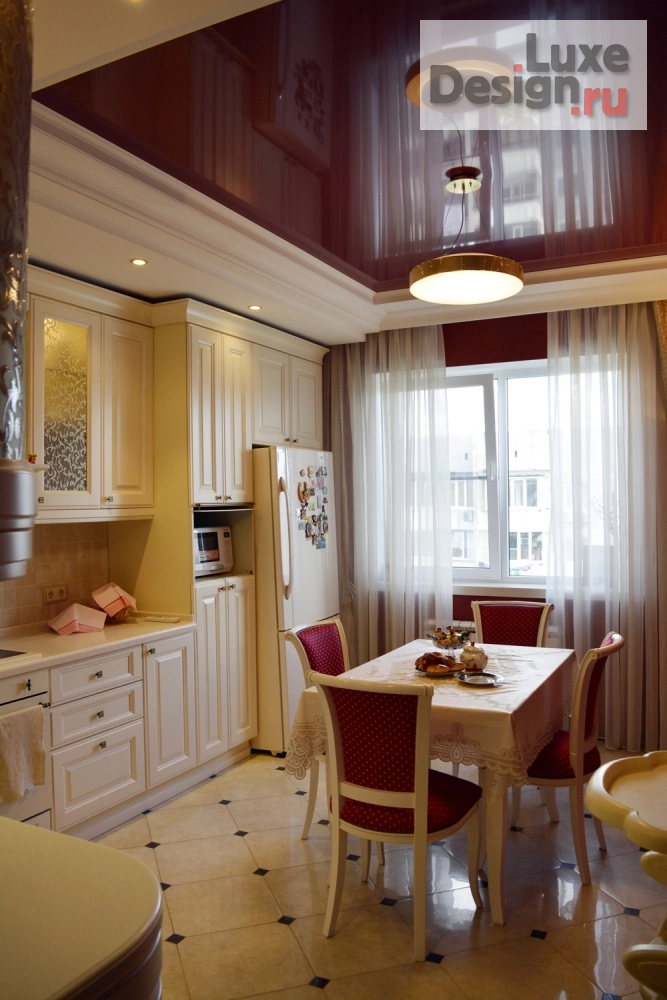 Дизайн интерьера кухни "1028 - кухня| неоклассика | ардеко ФОТО! + сравнение с проектом" (фото 3)