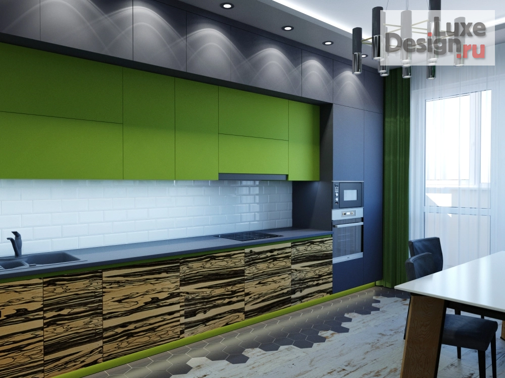 Дизайн интерьера кухни "1711 - кухня в современном стиле" (фото 2)