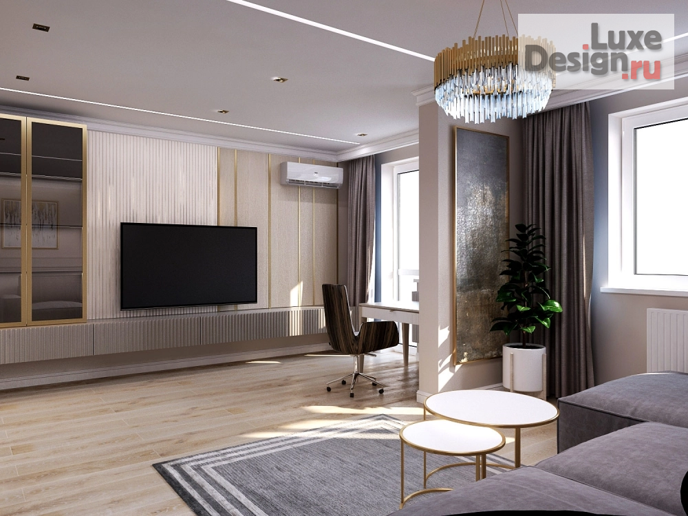 Дизайн интерьера гостиной "2102 - гостиная" (фото 7)