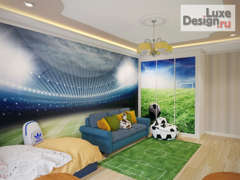 Дизайн интерьера детской "1419 - детская для мальчика - реализация+проект " (фото 3)