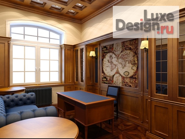 Дизайн интерьера кабинета "1512 - Кабинет (первая версия)" (фото 2)