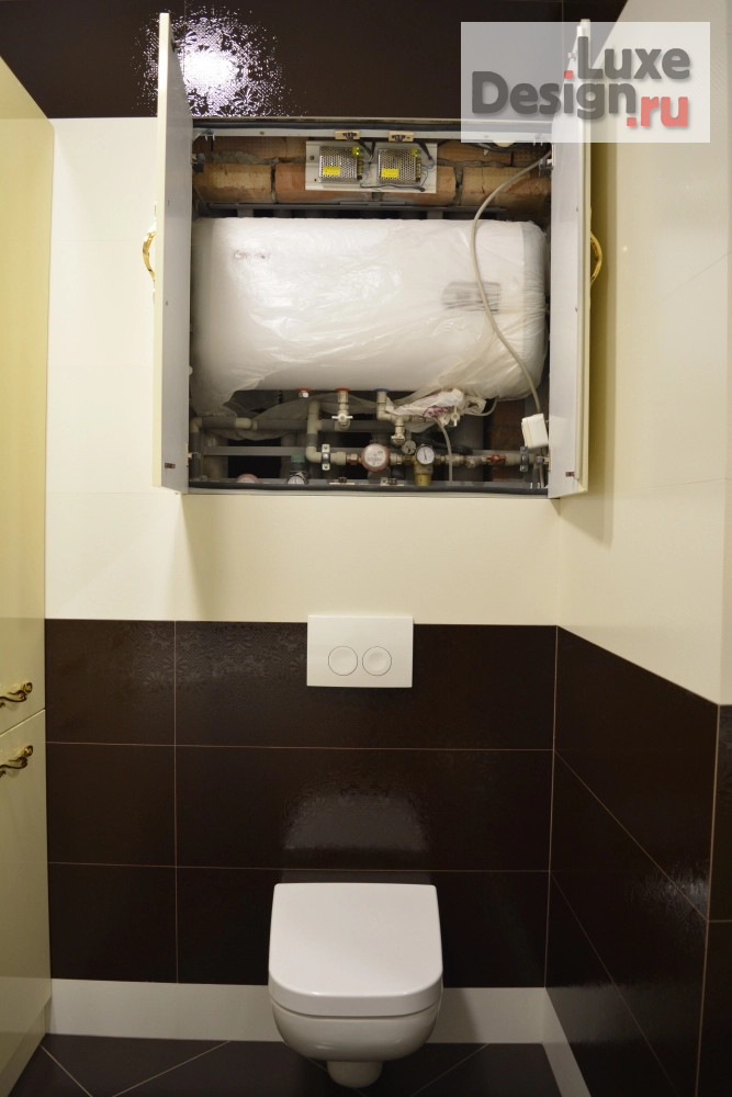 Дизайн интерьера ванной "1419 - санузел (ванная) ФОТО реализации + визуализации" (фото 19)