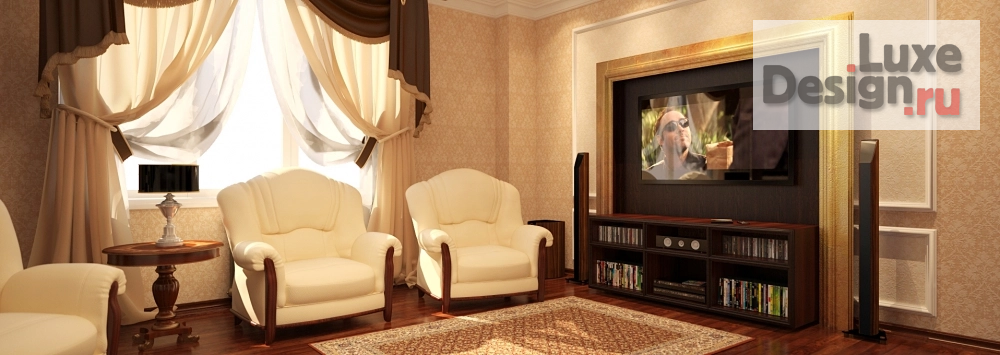 Дизайн интерьера комнаты "Гостиная | неоклассика  - ПРОЕКТ РЕАЛИЗОВАН - ФОТО! + сравнение с проектом - Краснодар" (фото 3)