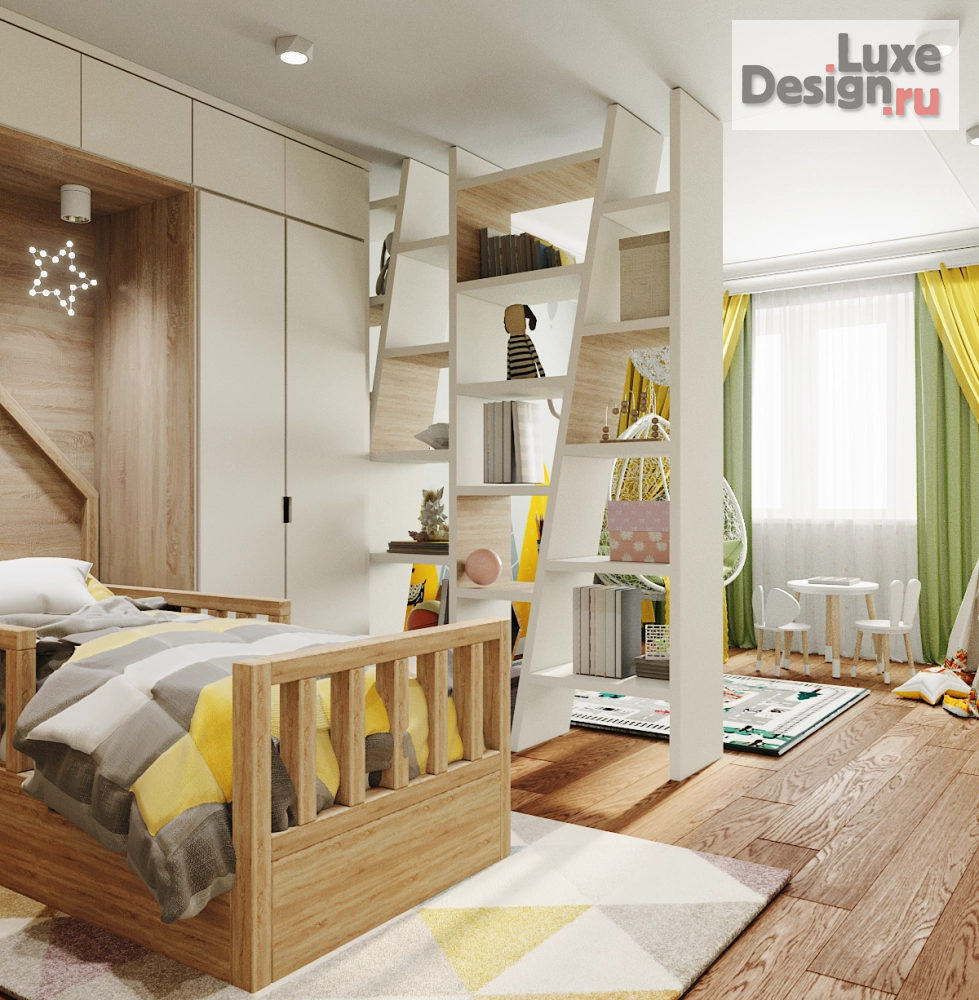 Дизайн интерьера детской "В стиле фьюжн" (фото 3)