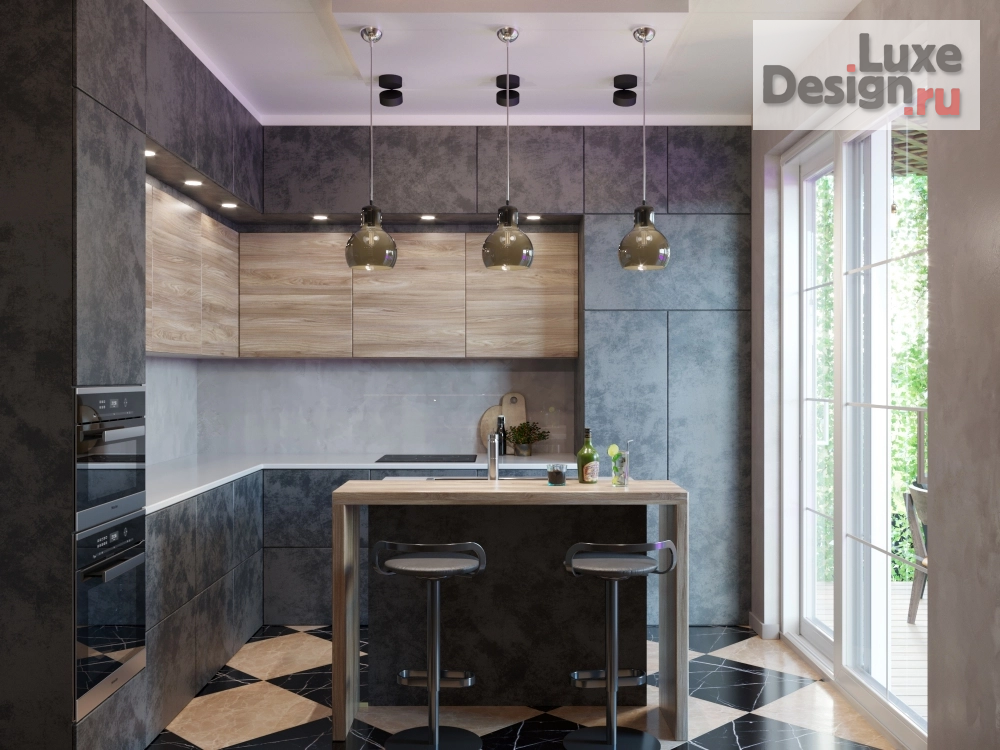 Дизайн интерьера кухни "КП Виктория Престиж" (фото 3)