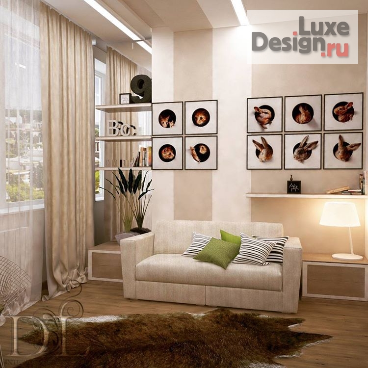 Дизайн интерьера комнаты "Проект гостиной" (фото 2)