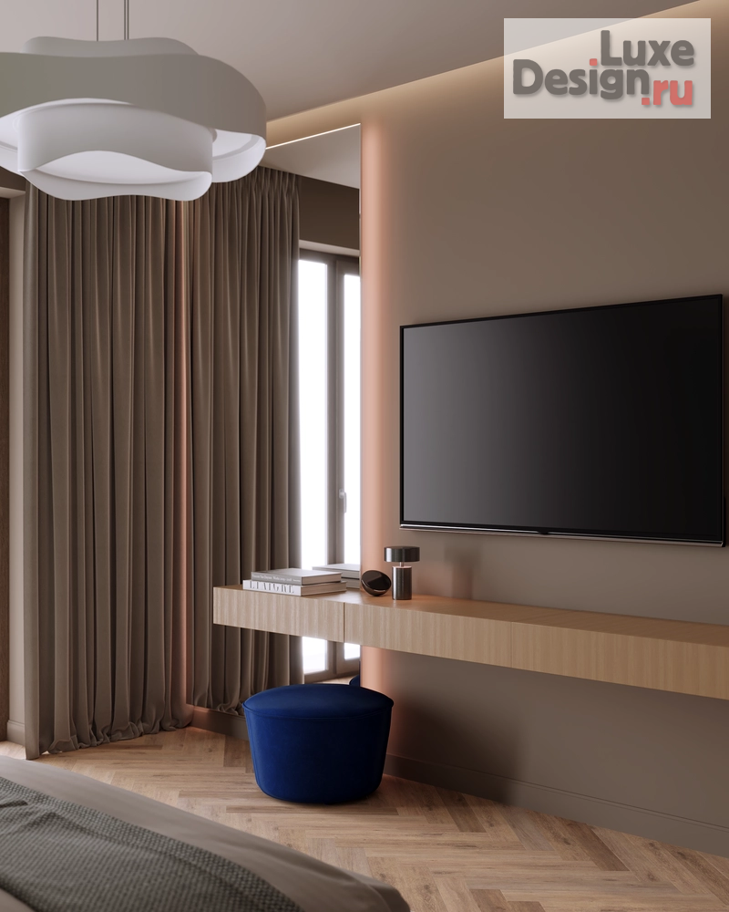 Дизайн интерьера спальни "Спальня в доме г.Новороссийск" (фото 6)