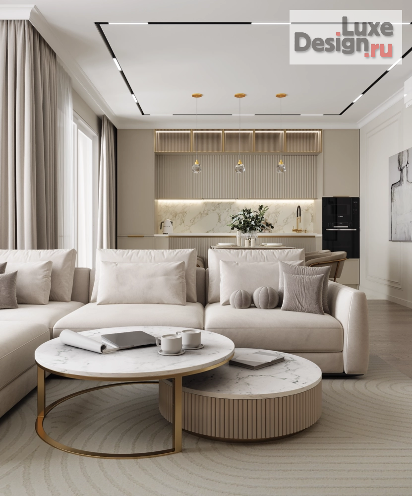 Дизайн интерьера двухкомнатной квартиры "Квартира в ЖК Аврора" (фото 1)