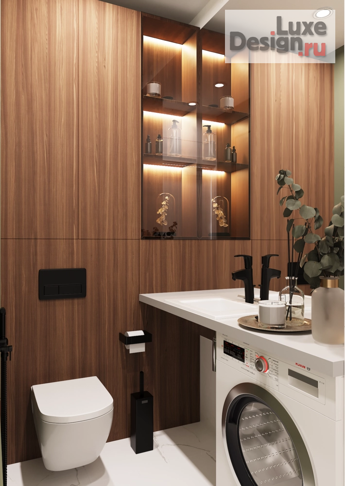 Дизайн интерьера трехкомнатной квартиры "Дизайн интерьера в ЖК Резиденция г.Краснодар" (фото 6)